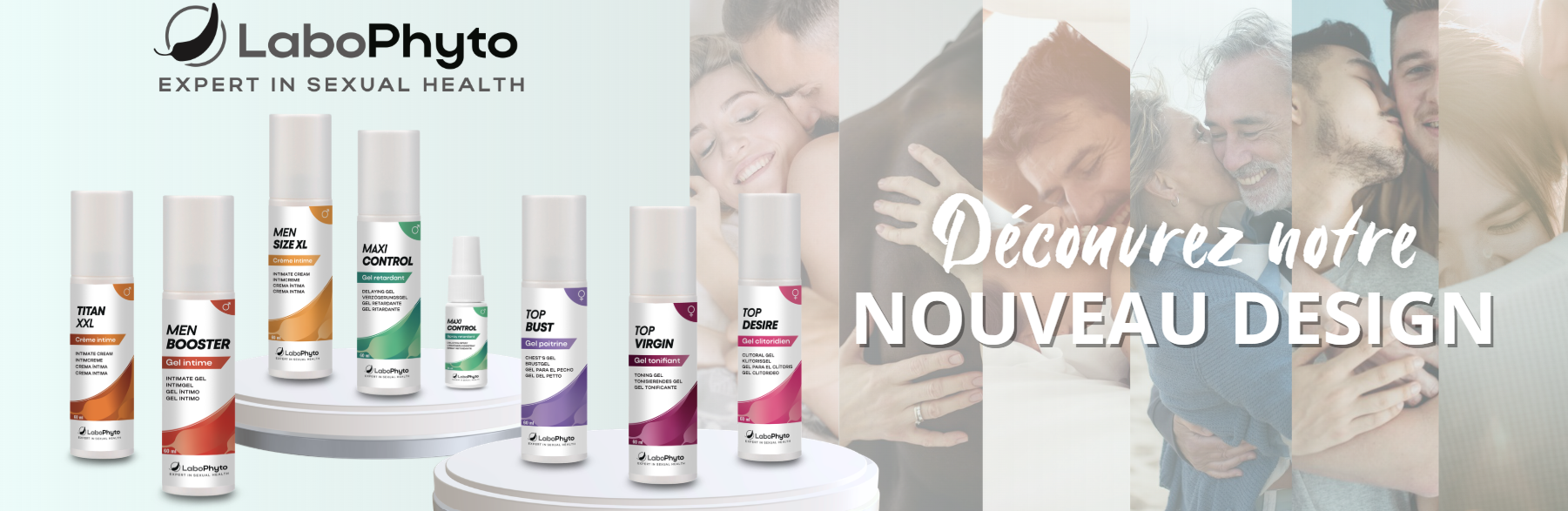 Neue Verpackungen der Intimgele von Labophyto